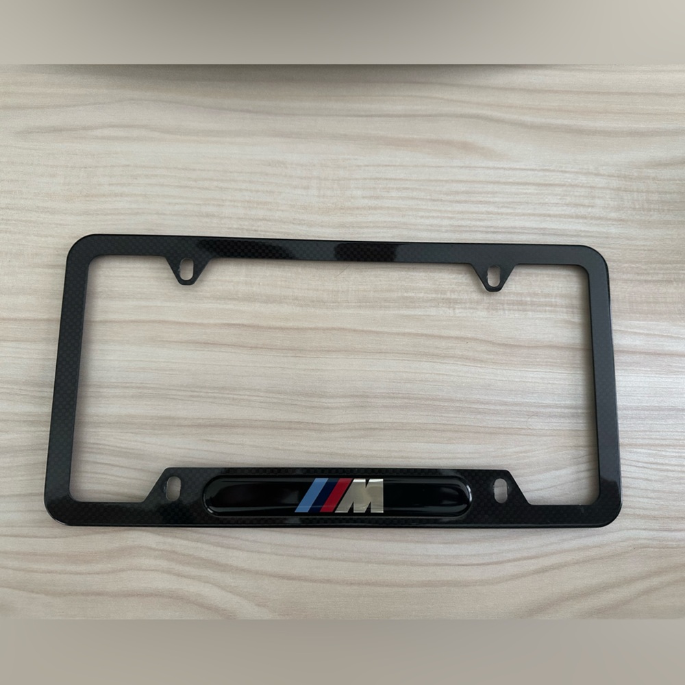 BMW M Carbon Fiber License Plate Frame